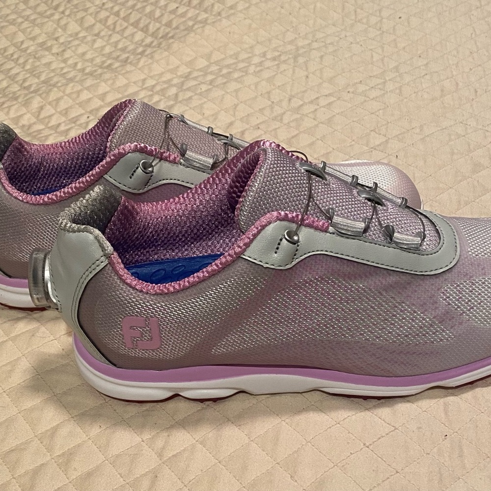 FootJoy Women's Pink and Gray Athletic Shoes